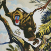 Mandrill In Jungle diamond painting