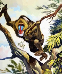 Mandrill In Jungle diamond painting