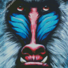 Mandrill Monkey Face diamond painting