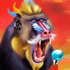 Mandrill Monkey diamond painting