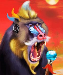 Mandrill Monkey diamond painting