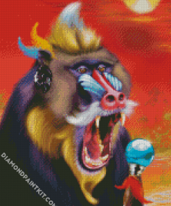 Mandrill Monkey diamond painting