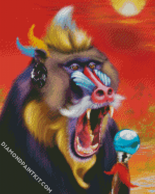 Mandrill Monkey diamond painting