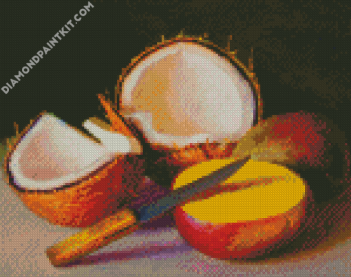 Mango And Coconut diamond painting