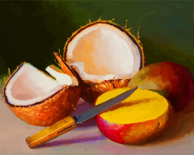 Mango And Coconut diamond painting