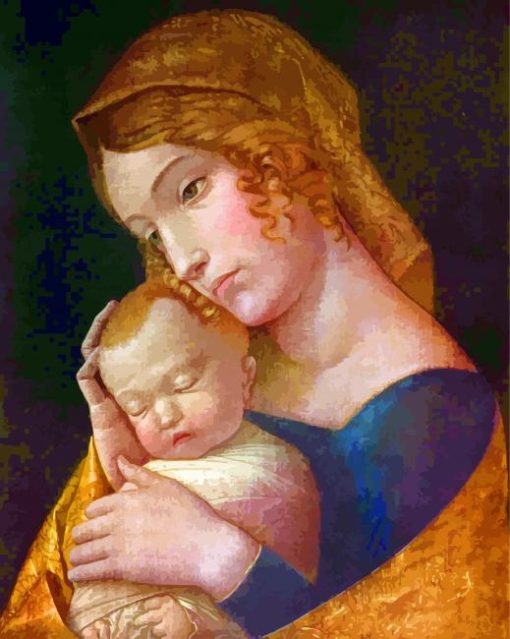 Maria With The Sleeping Child Mantegna Art diamond painting