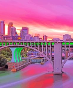 Minneapolis At Sunset diamond painting