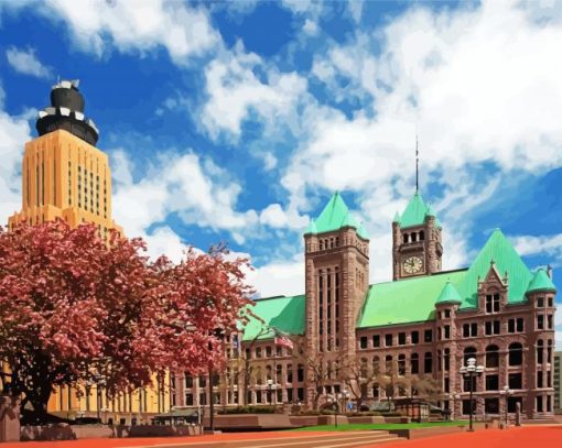 Minneapolis City Hall diamond painting