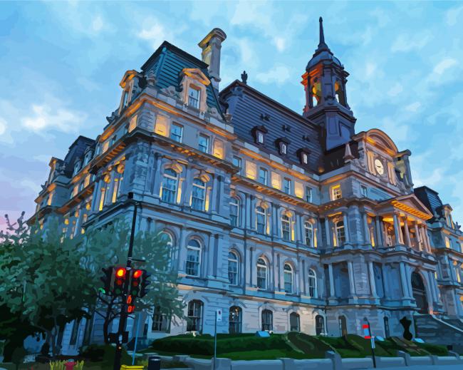 Montreal City Hall diamond painting