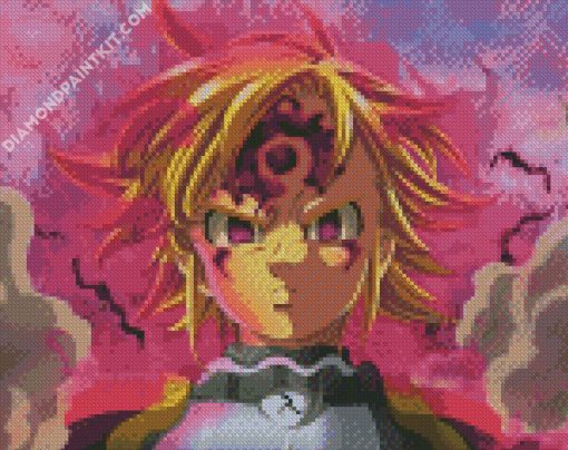 Nanatsu Seven Deadly Sins Meliodas Demon diamond painting