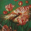 Nautilus And Flowers diamond painting