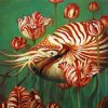 Nautilus And Flowers diamond painting