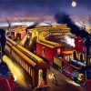 Night Time Trains diamond painting