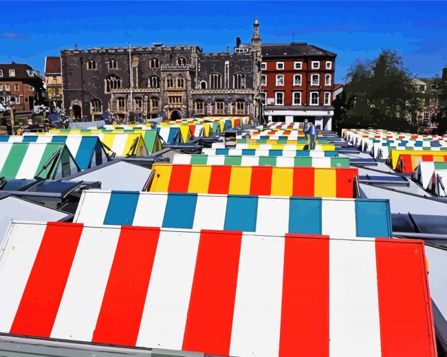 Norwich Market Norfolk diamond painting