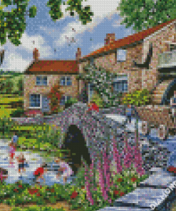 Old Mill diamond painting