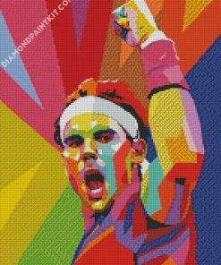 Pop Art Rafael Nadal diamond painting