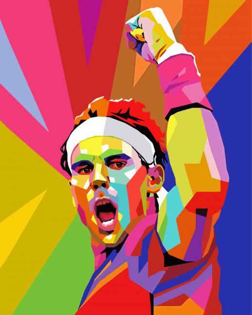 Pop Art Rafael Nadal diamond painting