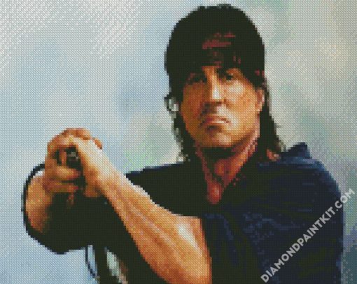 Rambo Film diamond painting