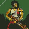 Rambo Illustration diamond painting