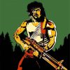 Rambo Illustration diamond painting