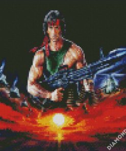 Rambo Movie diamond painting