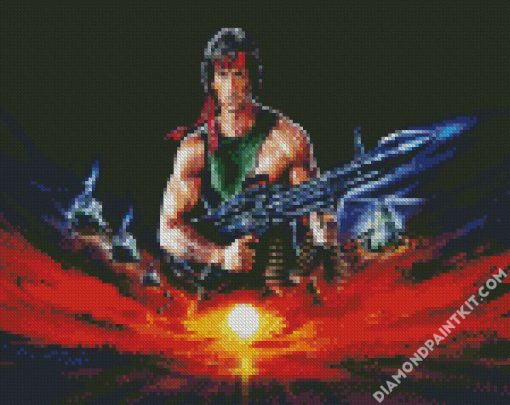 Rambo Movie diamond painting