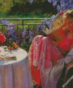 Relaxing In Garden diamond painting