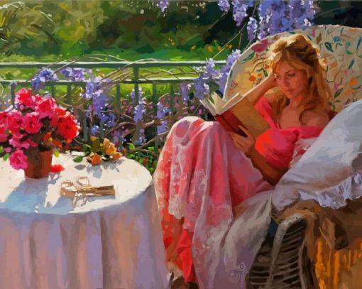 Relaxing In Garden diamond painting