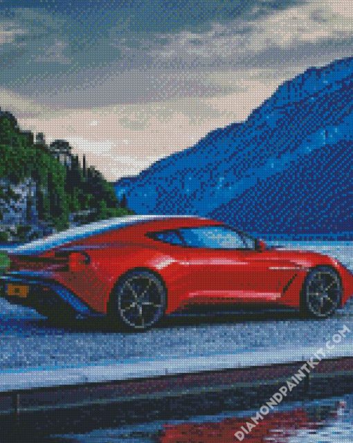 Aston Martin Zagato diamond painting