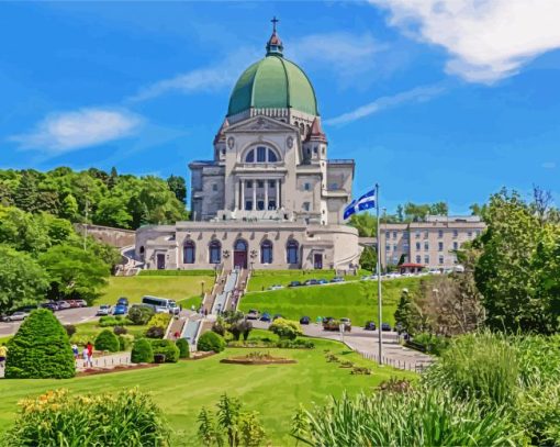 Saint Joseph Oratory Of Mount Royal Canada Montreal Diamond Painting