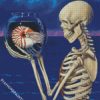 Skeleton Holding Nautilidae diamond painting