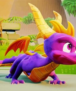 Spyro Dragon diamond painting