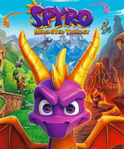 Spyro Video Game diamond painting