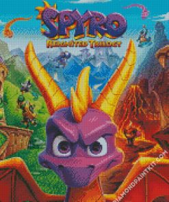 Spyro Video Game diamond painting