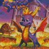 Spyro The Dragon Video Game diamond painting