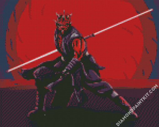 Star Wars Darth Maul diamond painting