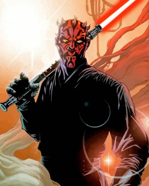 Star Wars Maul diamond painting