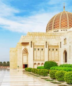 Sultan Qaboos Grand Mosque Muscat diamond painting