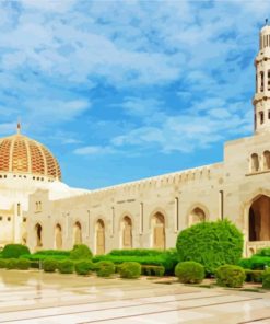 Sultan Qaboos Grand Mosque Muscat diamond painting