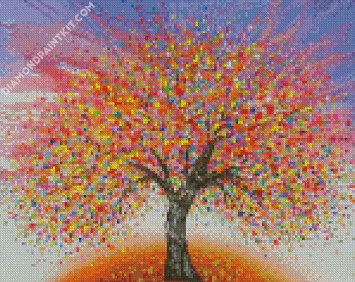 The Abstract Tree Art diamond painting