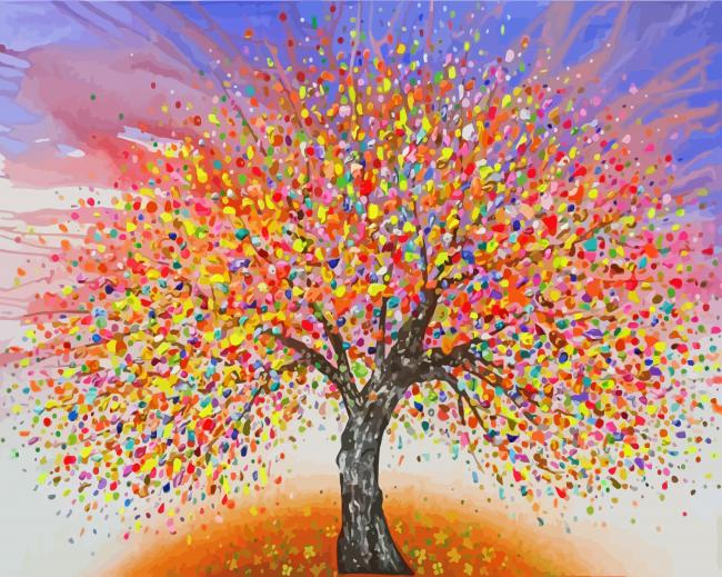 The Abstract Tree Art diamond painting