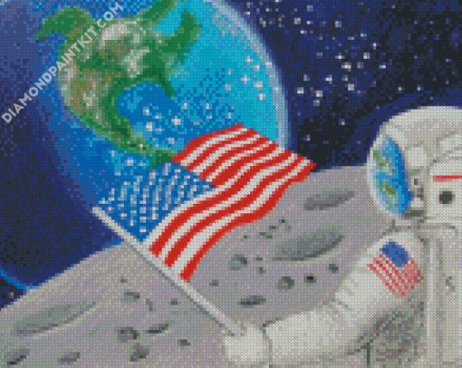 Us Nasa Astronaut diamond painting