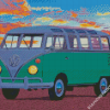 VW Camper Van diamond painting