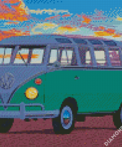 VW Camper Van diamond painting