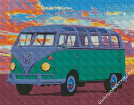 VW Camper Van diamond painting