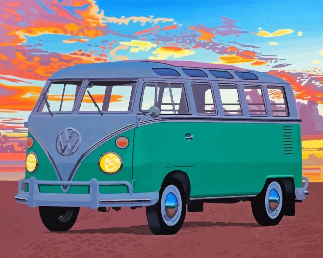 VW Camper Van diamond painting