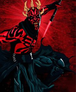 Warrior Darth Maul diamond painting