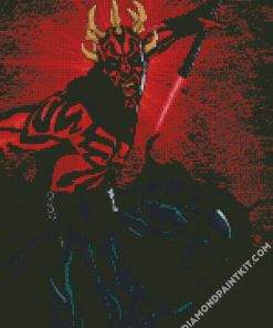 Warrior Darth Maul diamond painting