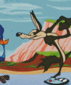 Wile E Coyote And The Road Runner Cartoon diamond painting