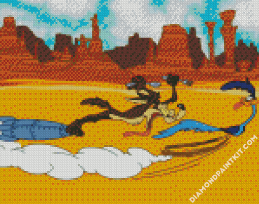 Wile E Coyote And The Road Runner diamond painting